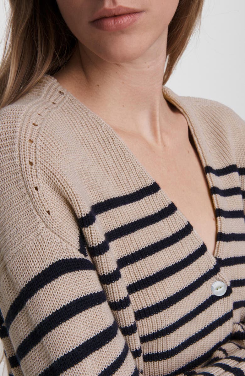 rag & bone Ann Stripe Cardigan, Alternate, color,