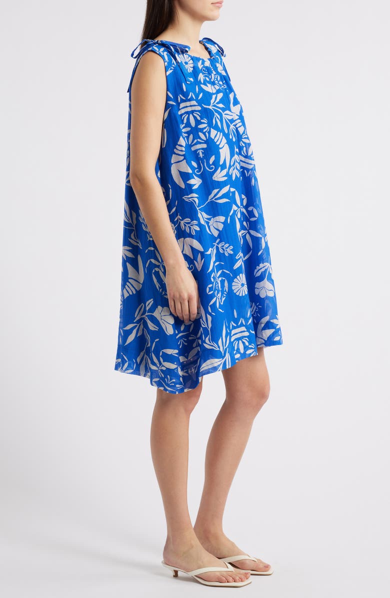 FRNCH Isola Cotton & Silk Shift Sundress, Alternate, color, Homard