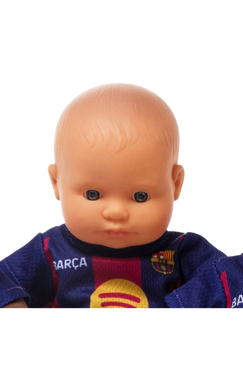Miniland 8 1/4 inch Baby Boy Doll with Barcelona Soccer Jersey, Alternate, color, Light Skin