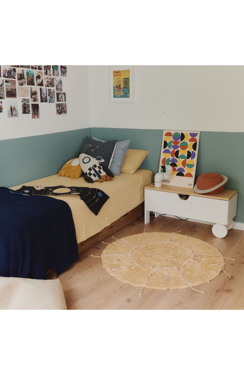 Lorena Canals Washable Rug Solar Multishape, Alternate, color, Dark Honey, Honey, Golden