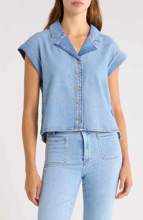 PAIGE Hadley Denim Button-Up Shirt