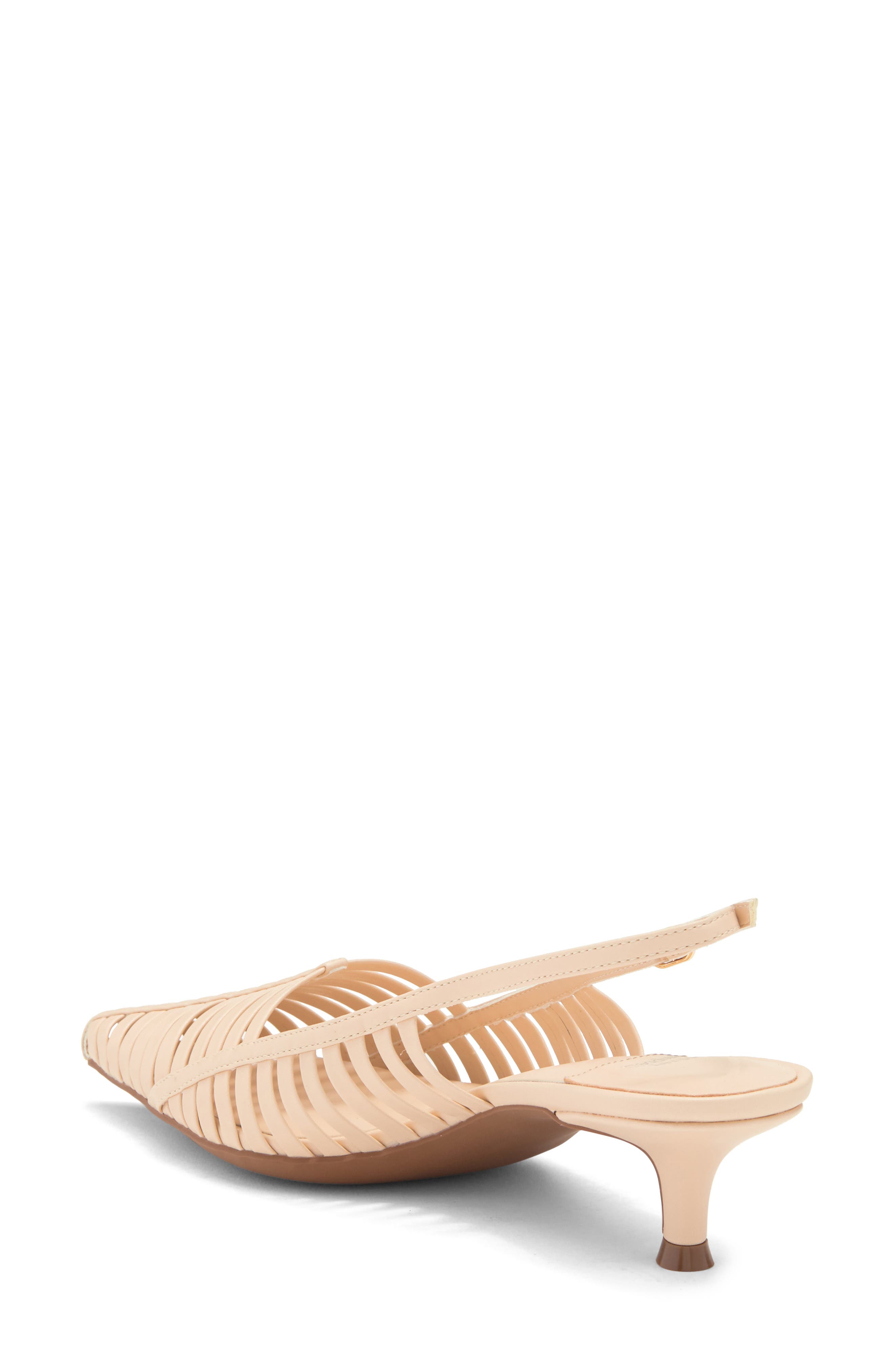 Jeffrey Campbell Striper Kitten Heel Slingback Pump, Alternate, color, 