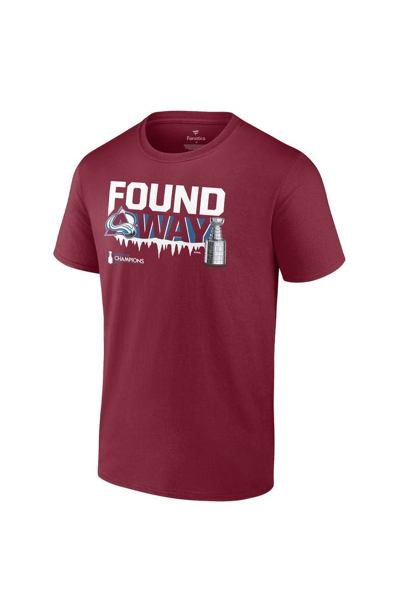 FANATICS Men's Fanatics Branded Burgundy Colorado Avalanche 2022 Stanley Cup Champions Big & Tall Rebound T-Shirt, Alternate, color, 