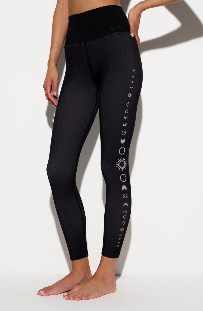 Spiritual Gangster Cosmic Harmony Icon Leggings, Alternate, color, Black
