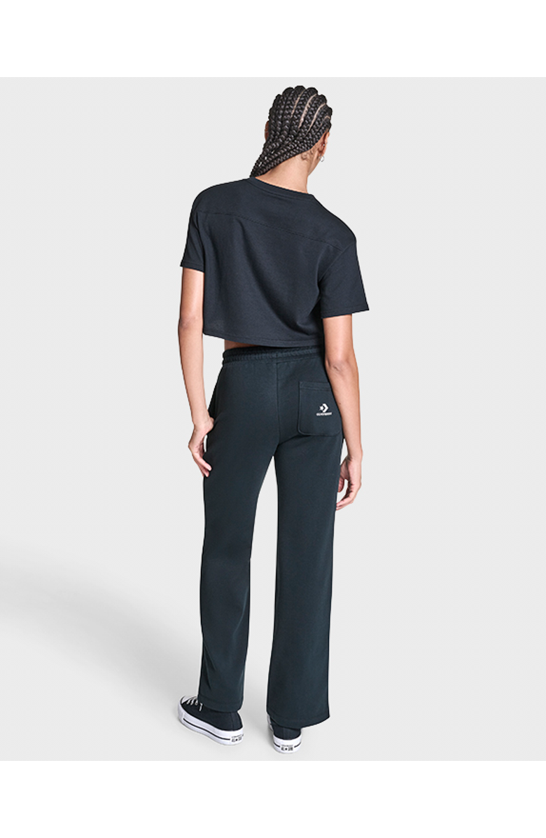 Converse Star Chevron Cropped T-Shirt, Alternate, color, Converse Black