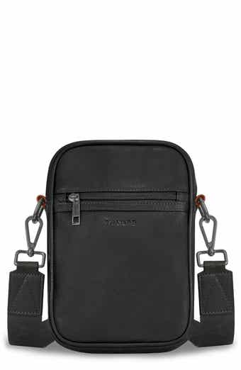 CHAMPS Onyx Leather Vertical Crossbody Bag