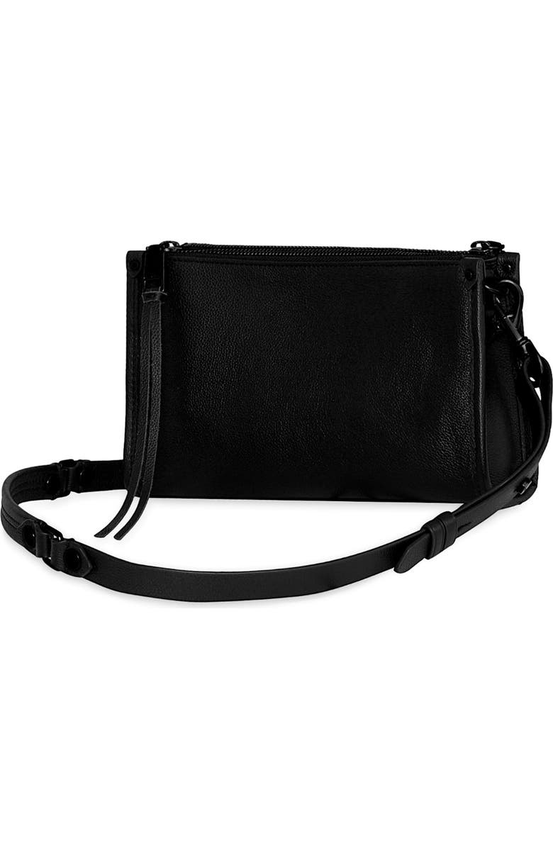 Rebecca Minkoff Small Mab Leather Crossbody Bag, Alternate, color, Black