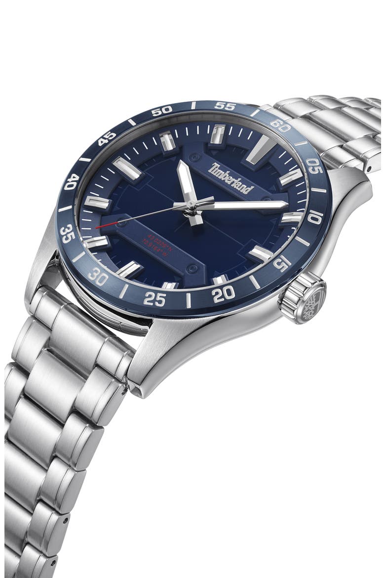 Calverton Bracelet Watch, 46mm, Alternate, color, SILVER