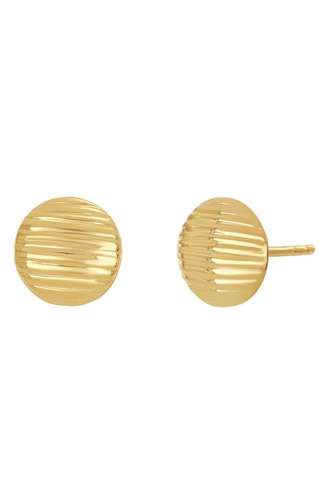 14K Gold Stripe Stud Earrings (Nordstrom Exclusive)