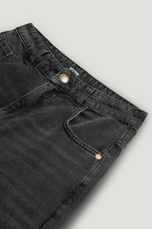 Nocturne Washed Wide Leg Jeans In Gray