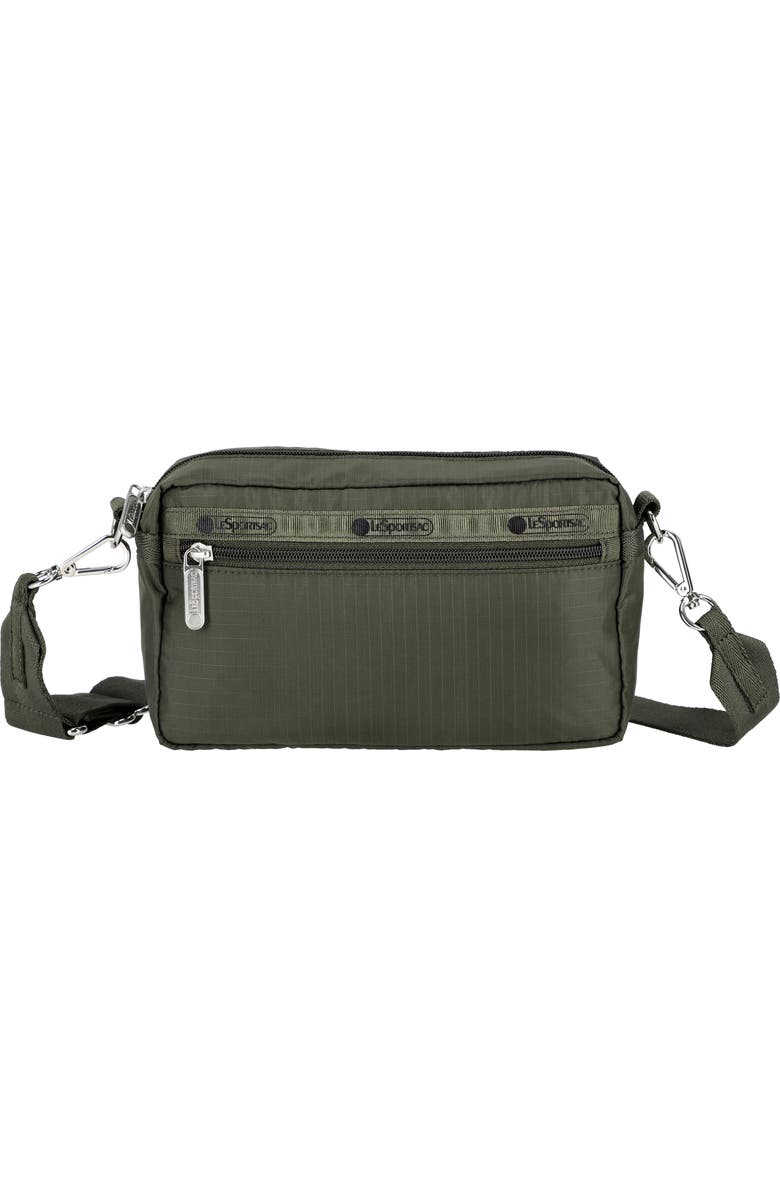 LeSportsac East/West Phone Crossbody Bag, Main, color, Dark Olive