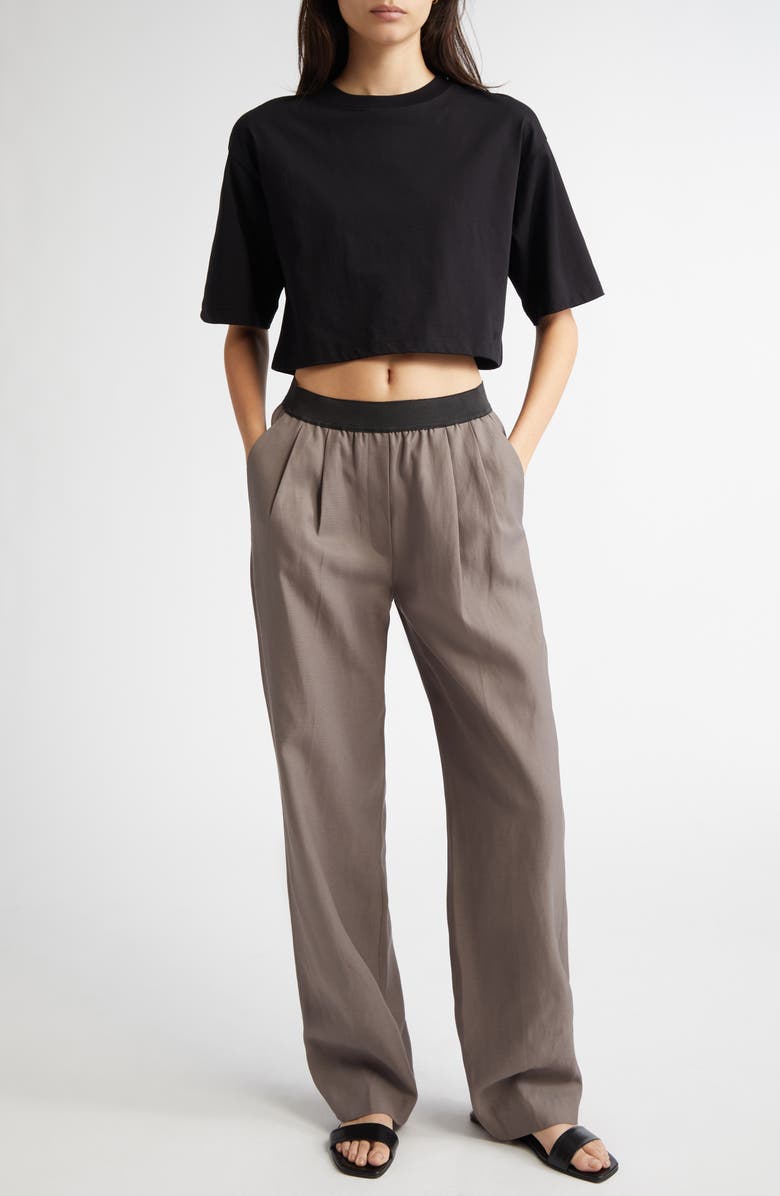 LOULOU DE SAISON Gupo Crop Supima<sup>®</sup> Cotton T-Shirt, Alternate, color, 