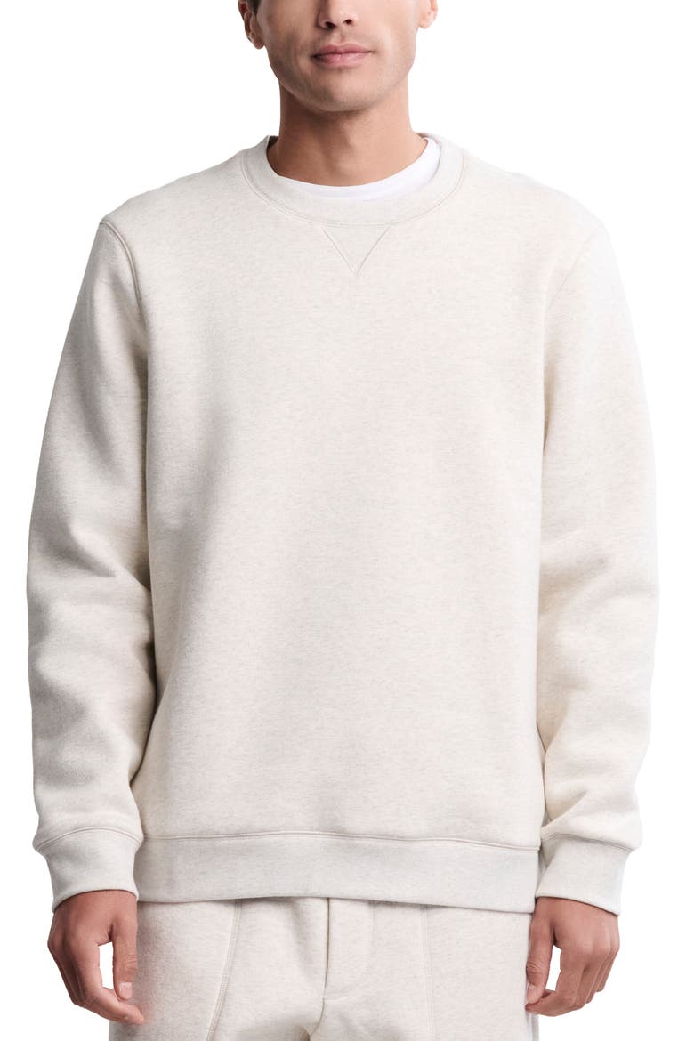 Fleece Crewneck Sweatshirt, Main, color, HE CREAM
