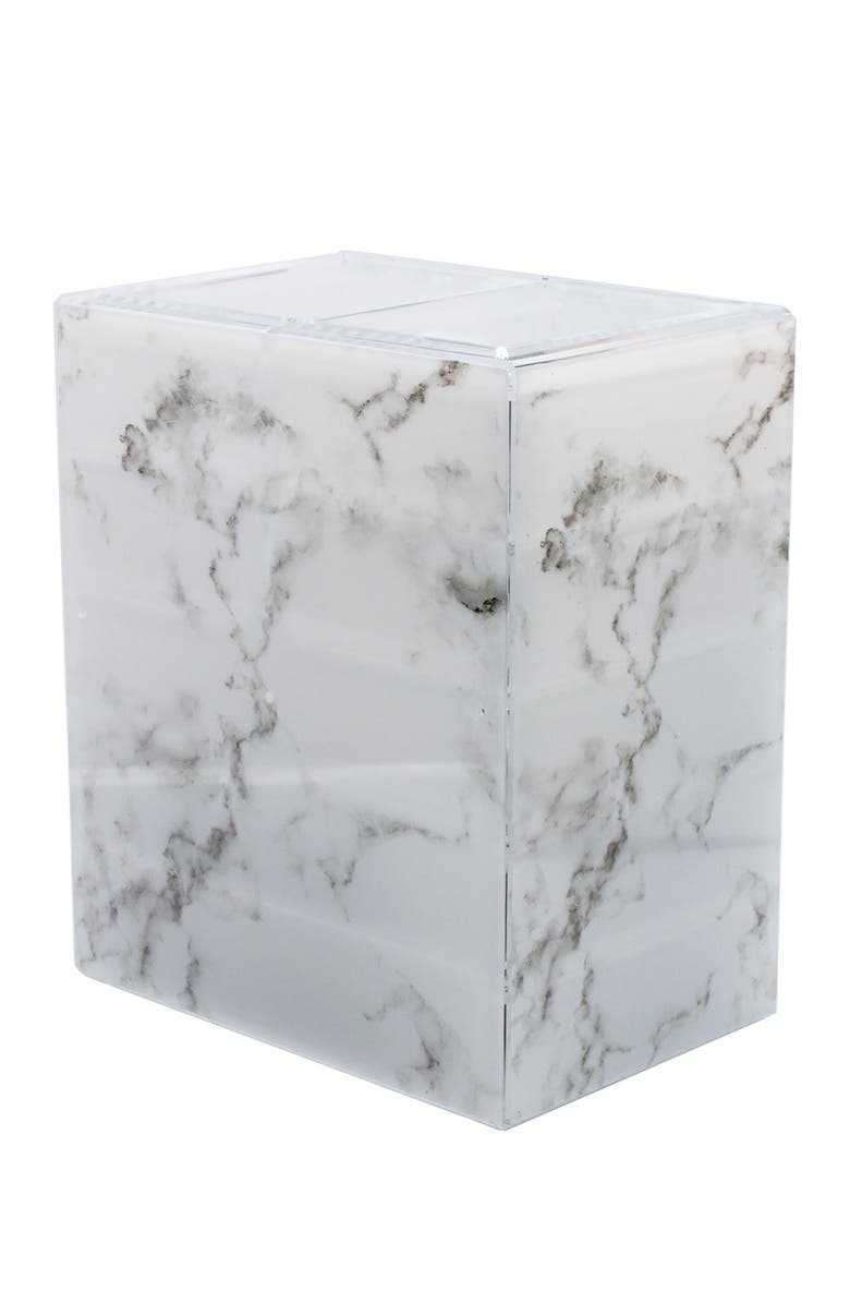 SORBUS Cosmetic & Makeup Storage Case Set - Gray Marble, Alternate, color, Grey Marble