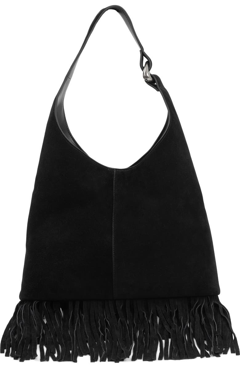 Jeffrey Campbell Wonders Suede Shoulder Bag, Main, color,