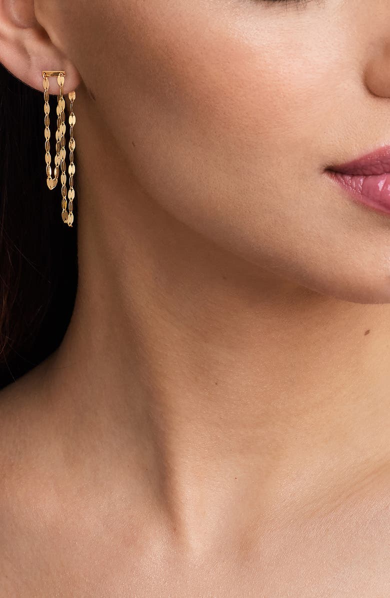 LANA Mega Blake 14K Gold Fringe Earrings, Alternate, color, 