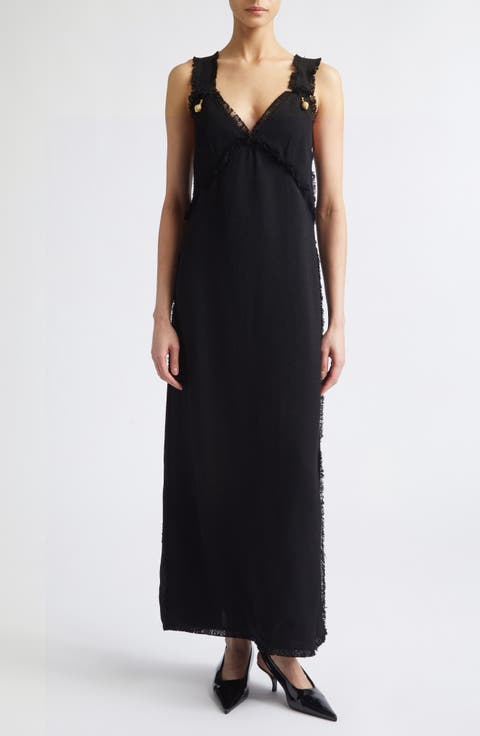 Fringe Maxi Slipdress