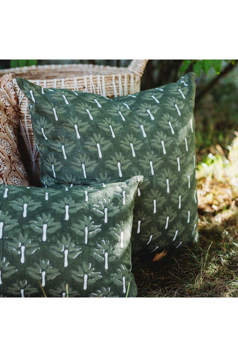 Zeenat Throw Pillow Cover, Alternate, color, Chive