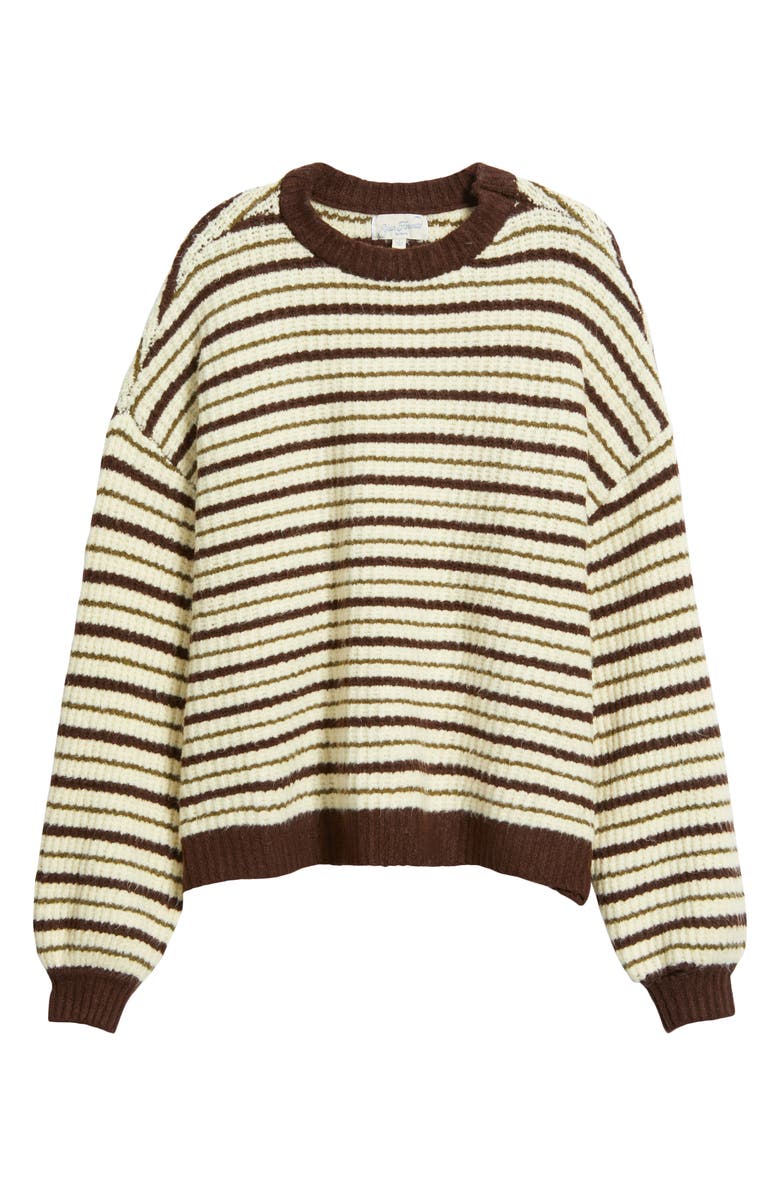PacSun Alexia Oversize Rib Sweater, Alternate, color, Stripe
