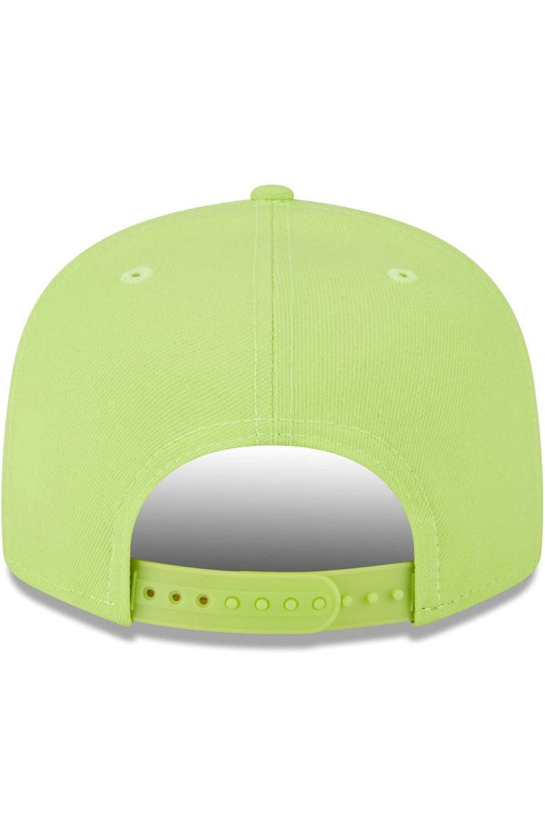 New Era Men's New Era Neon Green Chicago White Sox Spring Color Basic 9FIFTY Snapback Hat, Alternate, color, 