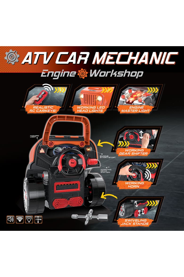 Atv Car Mechanic Engine Workshop (Orange) Cool Take Apart And Rebuild Engine, Alternate, color, Orange