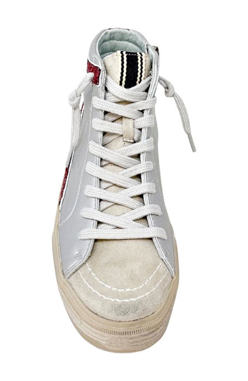 Shushop Rooney High-top Sneaker In Metallic