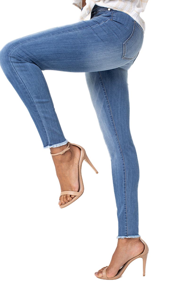 Liverpool Bridget Button Fly High Waist Skinny Jeans, Alternate, color, 