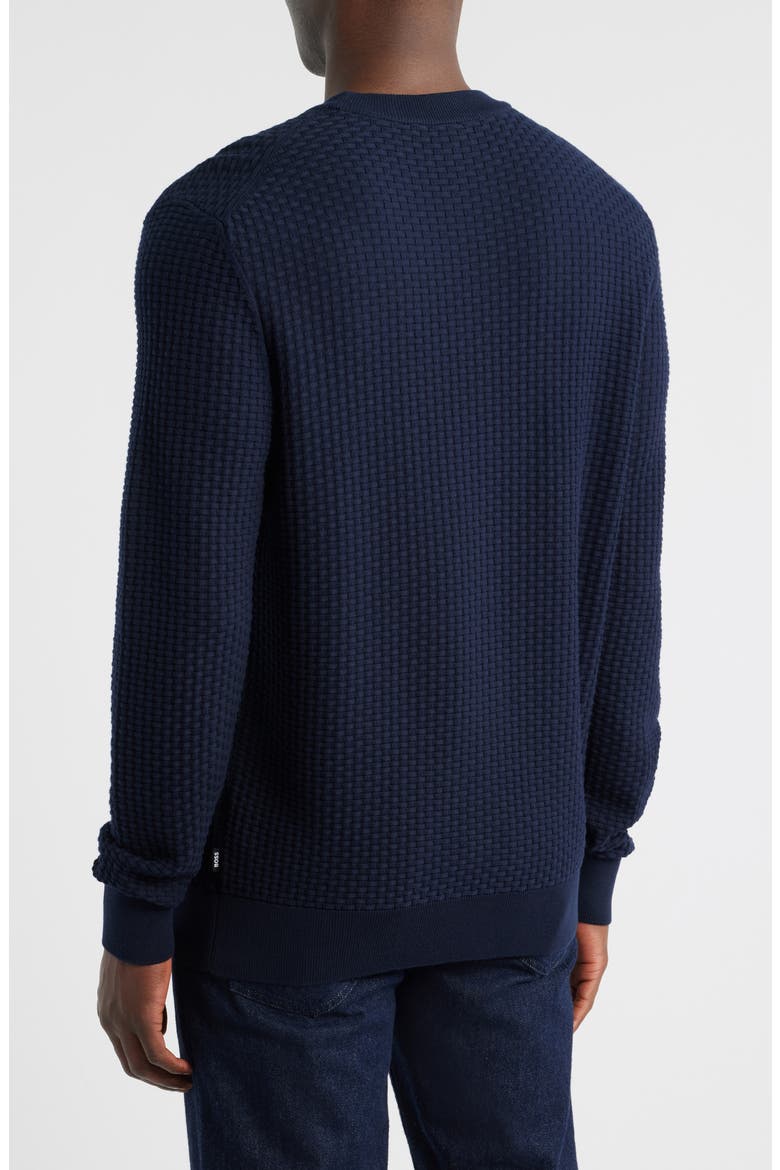 Imberto Textured Sweater, Alternate, color, DARK BLUE