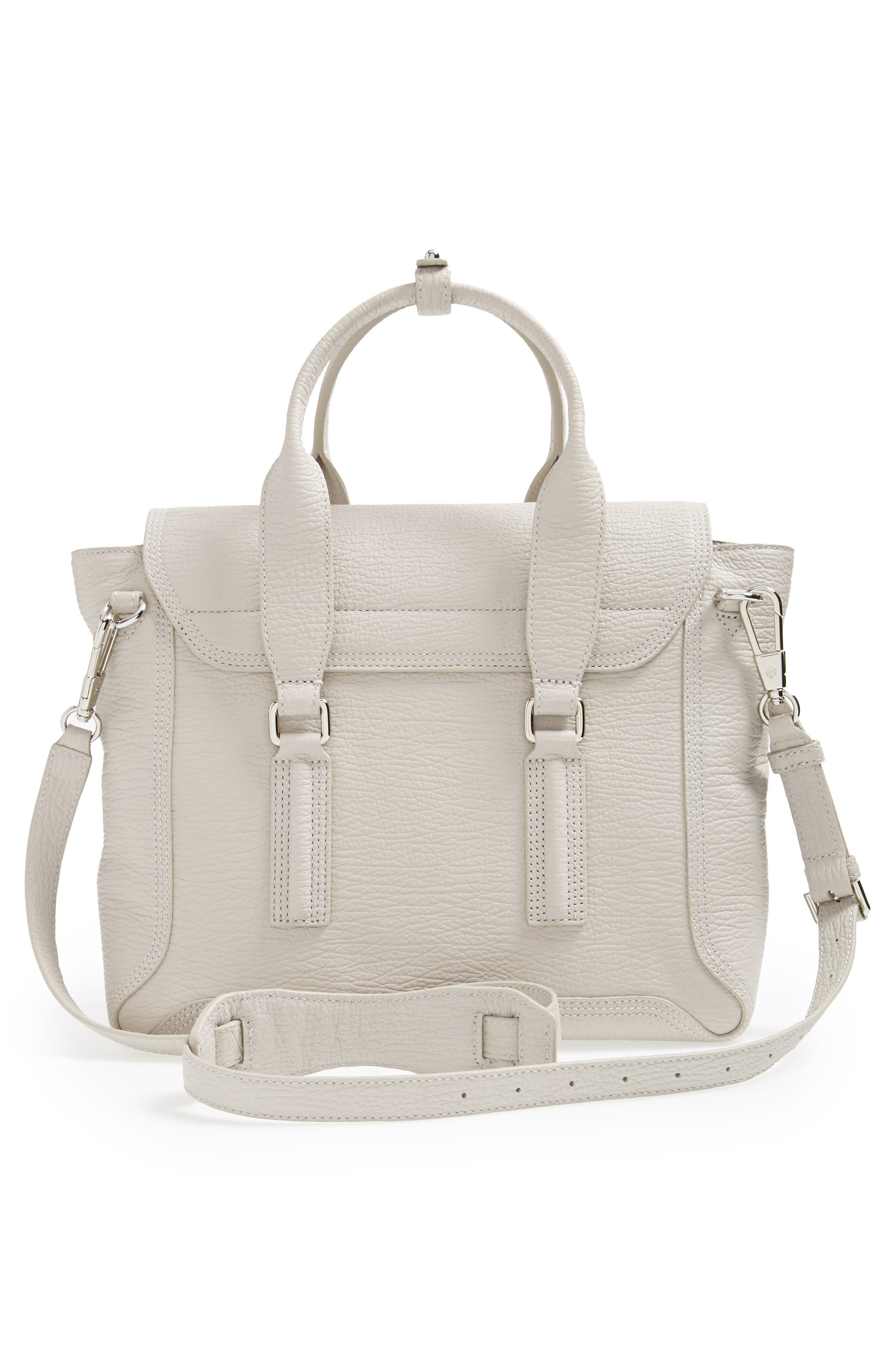 'Medium Pashli' Leather Satchel, Alternate, color, FEATHER/ FEATHER