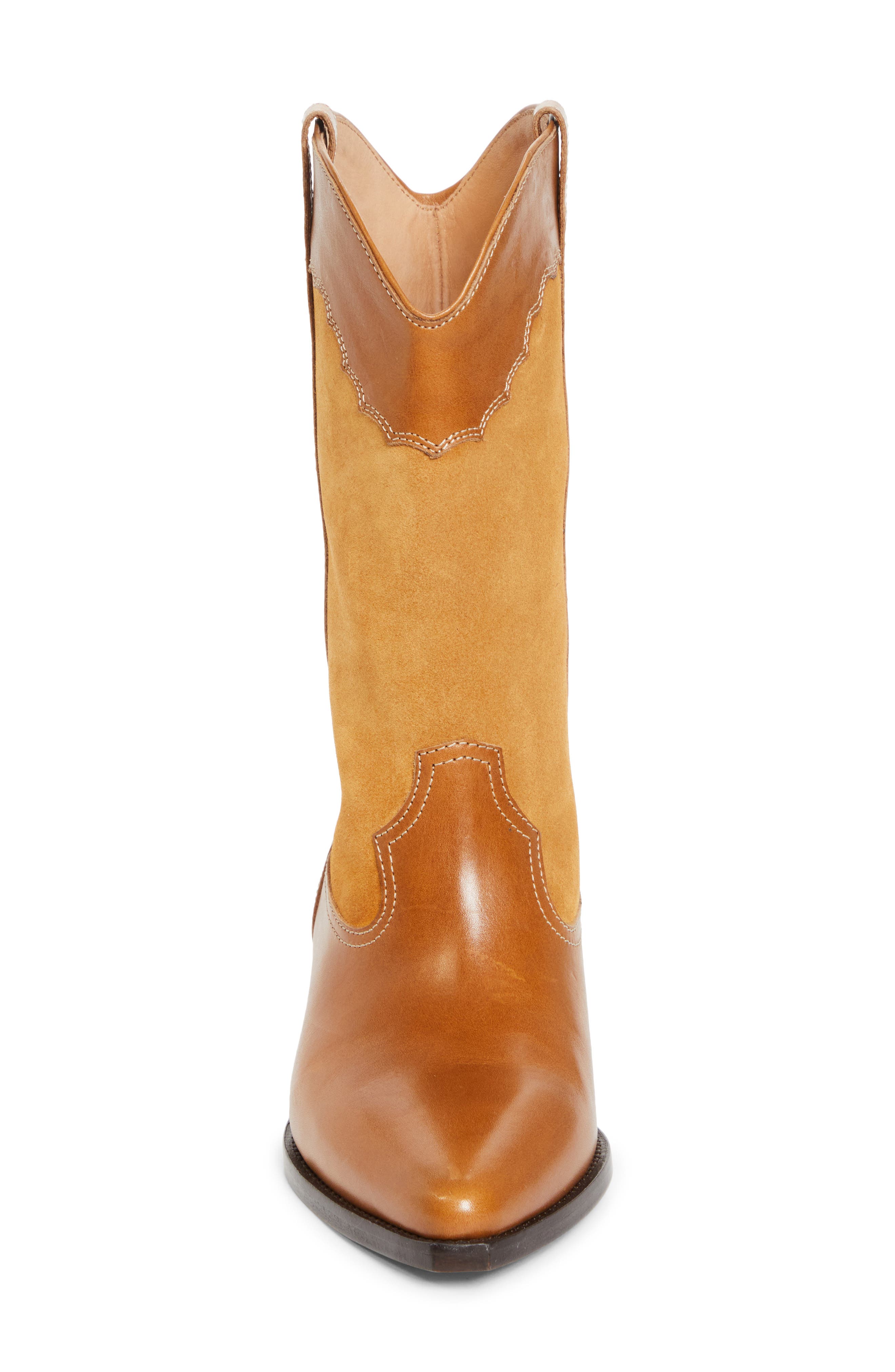 Isabel Marant Duerto Western Boot, Alternate, color, Chestnut