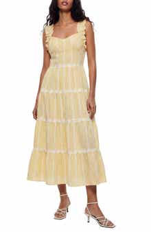 Alabama Ruffle Sleeve Tiered Maxi Dress