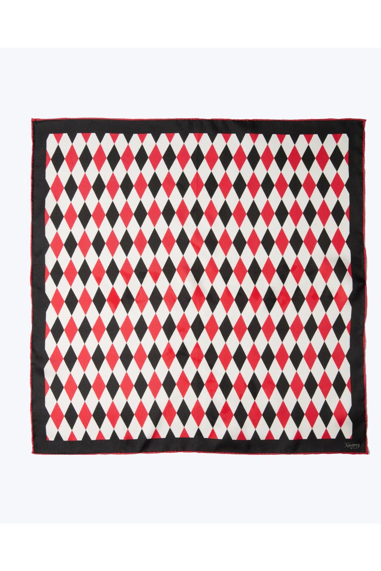 Diamond Silk Bandana, Main, color, Red & Black