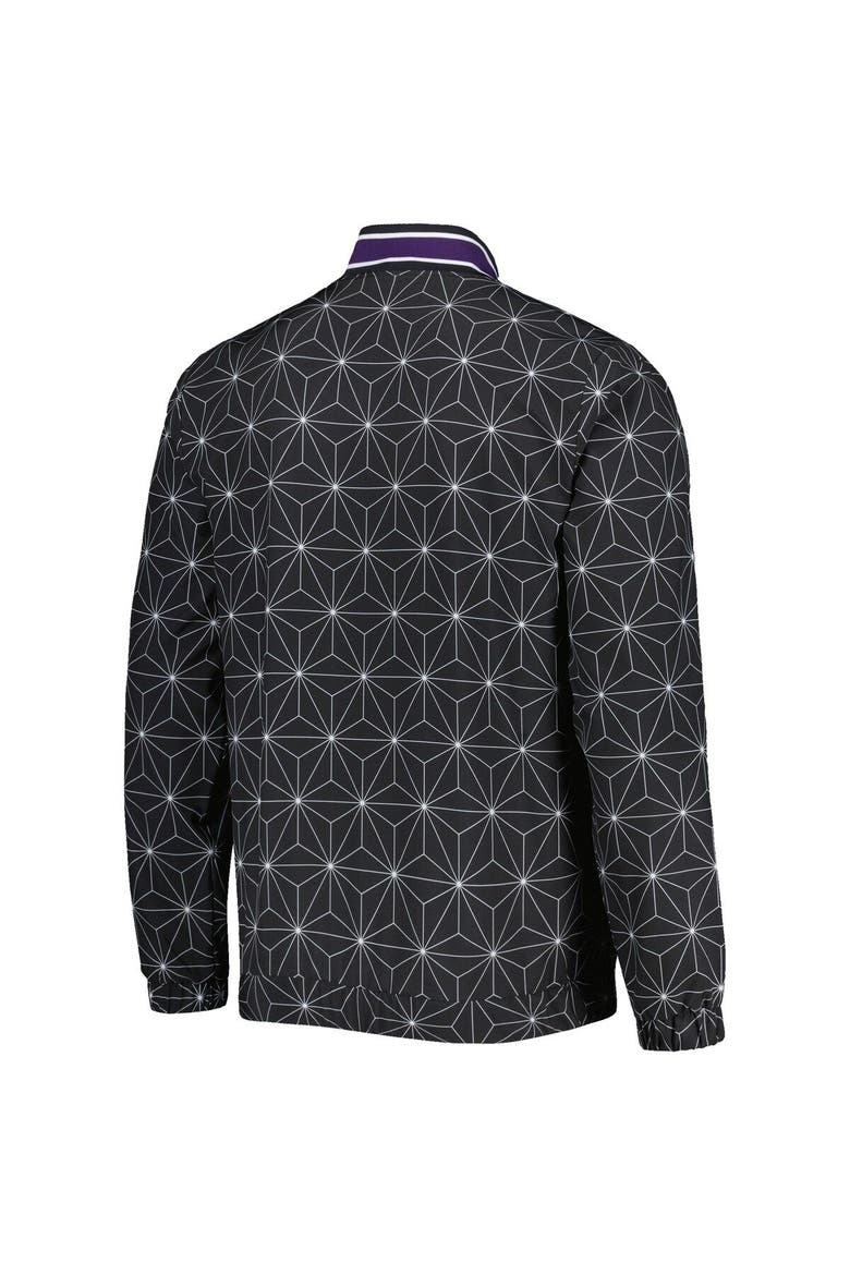 Men's Starter Black Phoenix Suns In-Field Play Fashion Satin Full-Zip Varsity Jacket, Alternate, color, Black