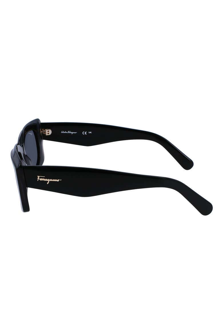 54mm Rectangular Sunglasses, Alternate, color, DARK GREY/ GREY