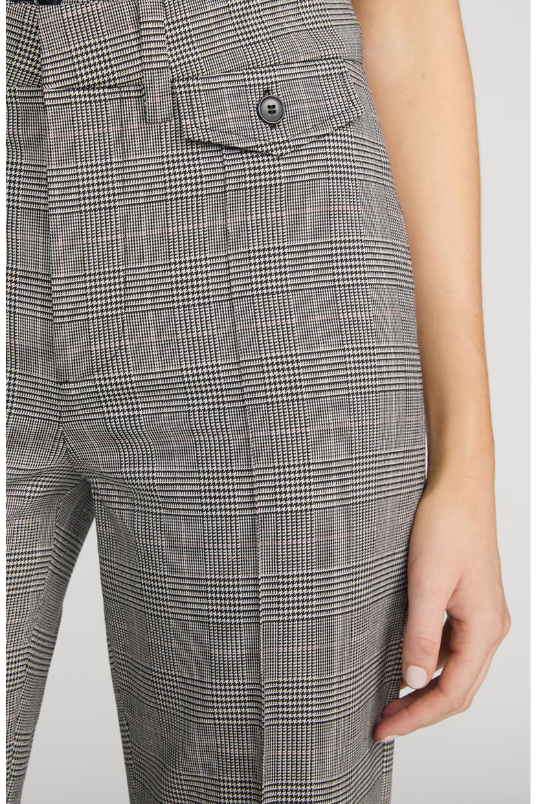 The Reboot Plaid Bootcut Trousers, Alternate, color, BLACK PLAID