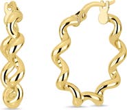 Bony Levy 14k Gold Coiled Hoop Earrings