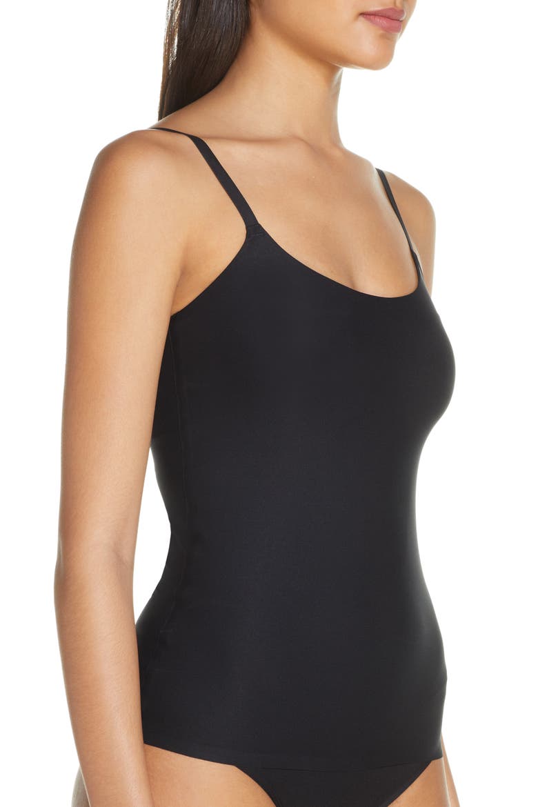 Soft Stretch Padded Camisole, Alternate, color, BLACK