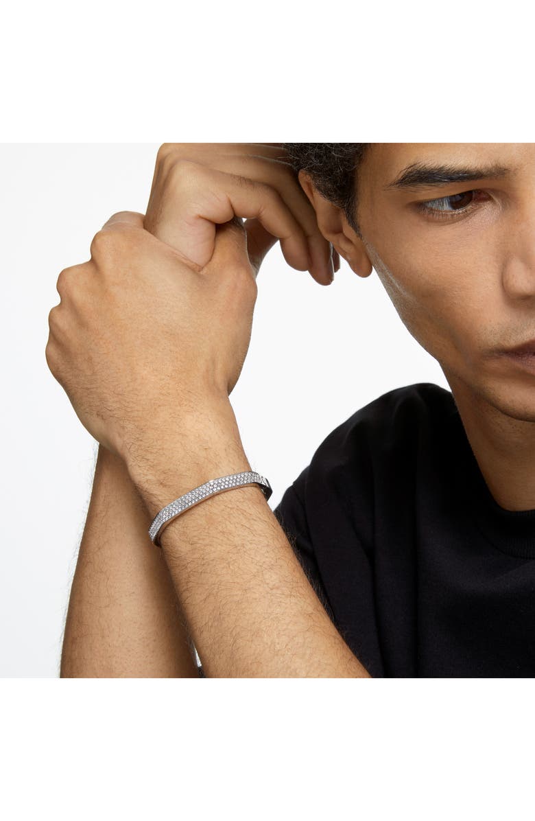 Swarovski Dextera Crystal Pavé Octagonal Bangle, Alternate, color, 