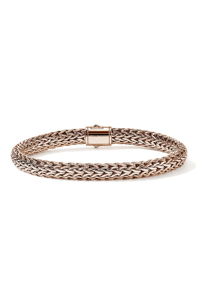 Icon Bracelet, 14K Rose Gold, Diamonds, Alternate, color, GOLD