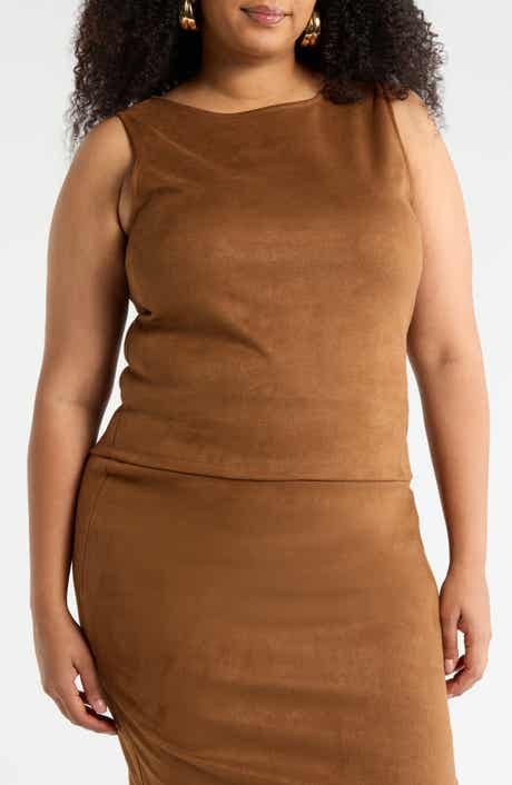 Faux Suede Shell