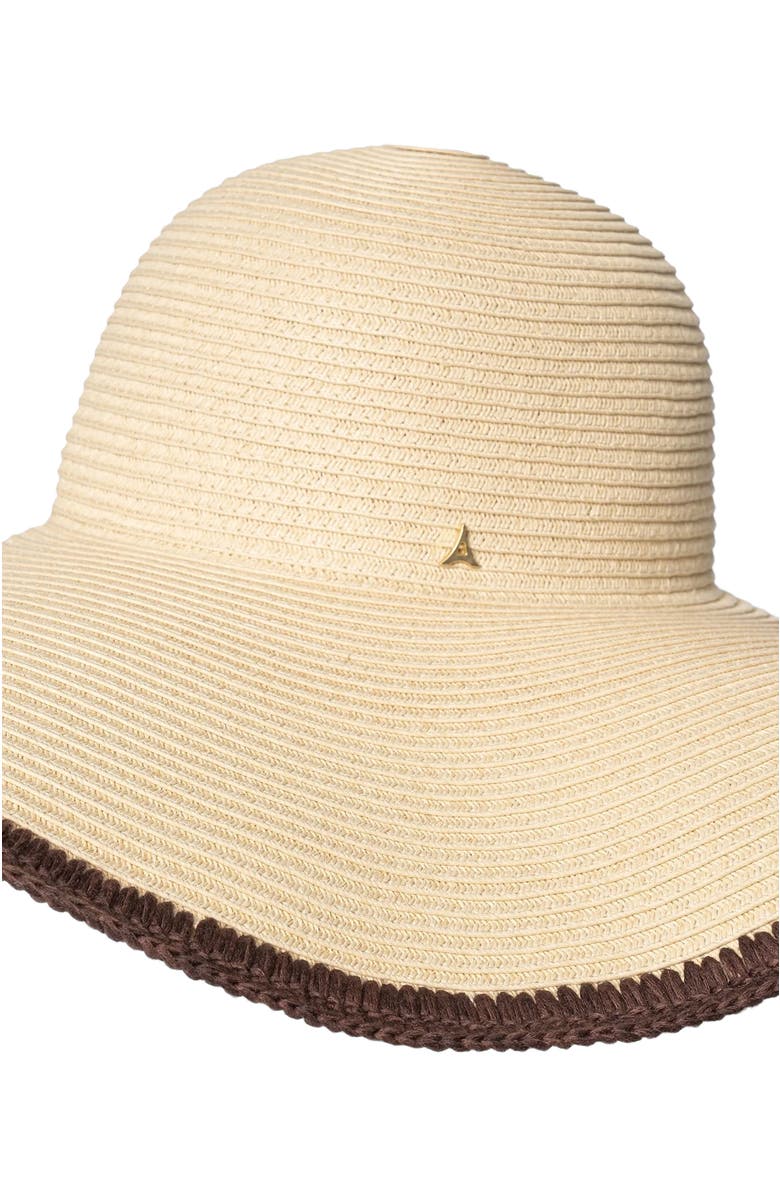 Manière De Voir Sandrine Raffia Oversized Sun Hat, Alternate, color, Natural