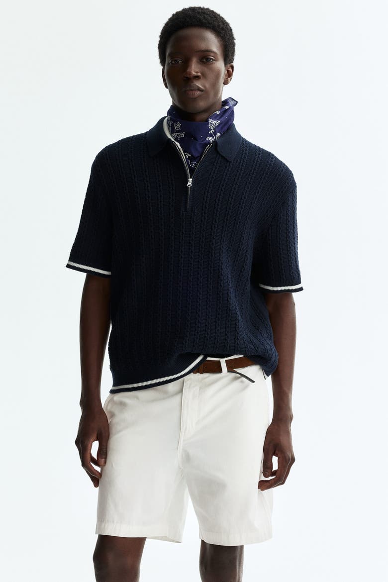 Relaxed Fit Chino Shorts, Main, color, White