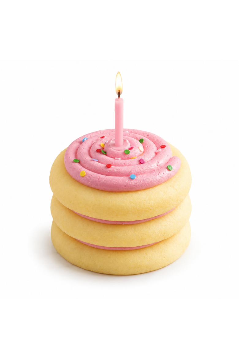 Cookie Cake Candle, Main, color, Pink
