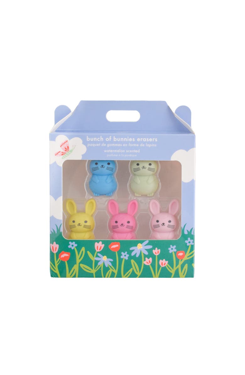 Daydream Society Bunnies Eraser Set, Main, color, Pink Bunny Floral Box