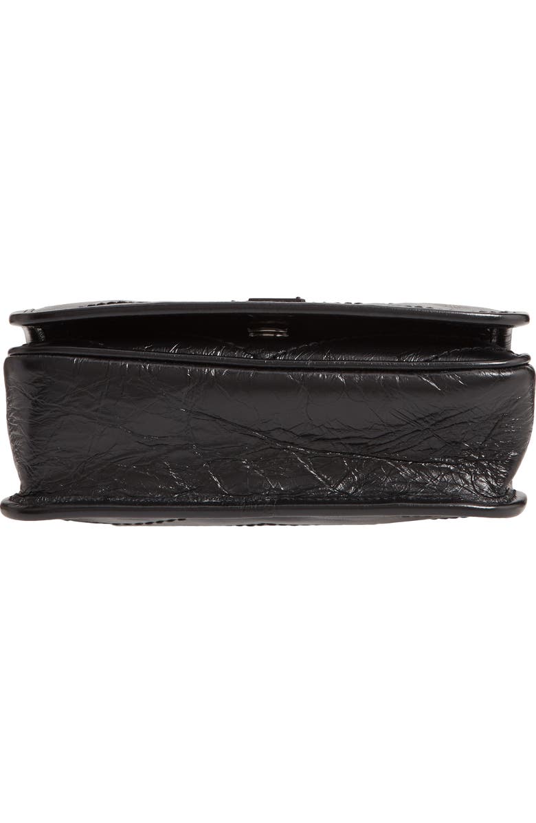 Saint Laurent Niki Leather Wallet on a Chain, Alternate, color,