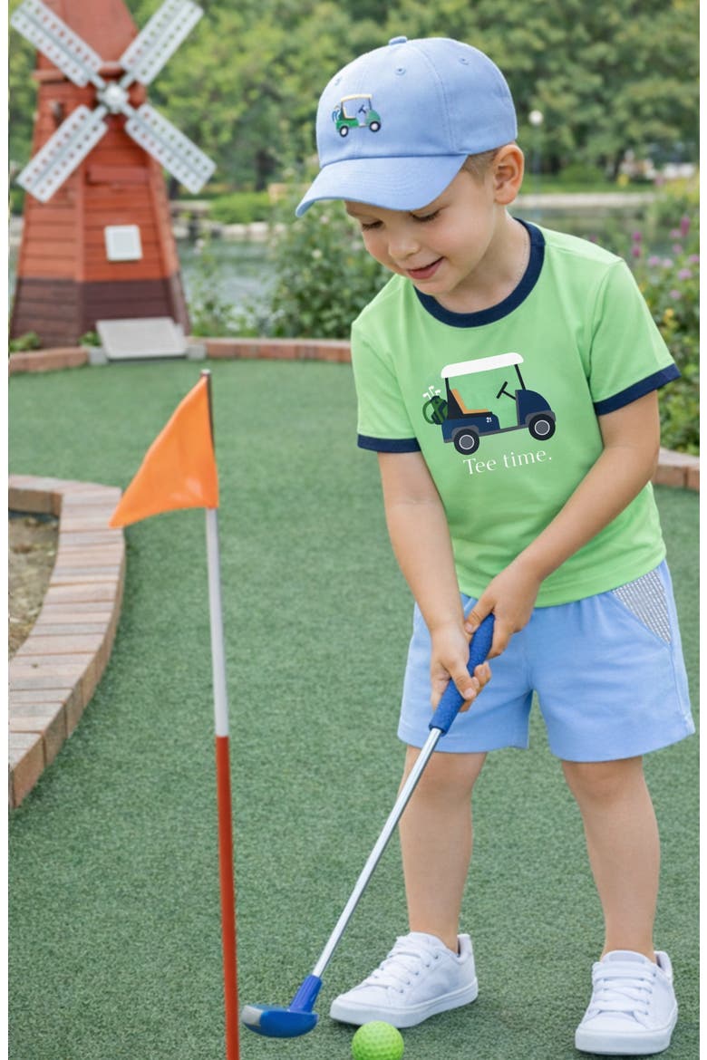 Tee Time T-Shirt, Alternate, color, Green/Blue