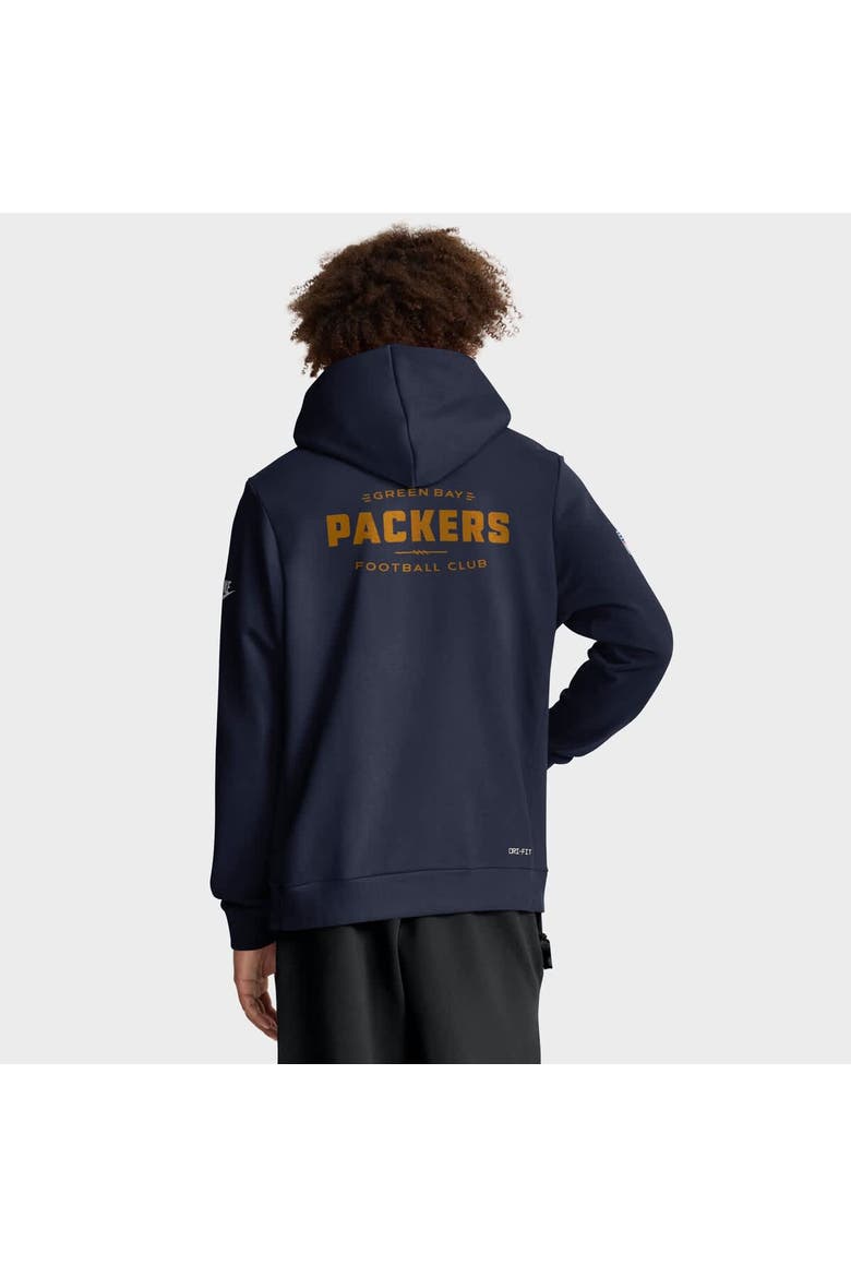 Men's Nike Navy Green Bay Packers The 1923 Classic Sideline Dri-FIT Pullover Hoodie, Alternate, color, Navy