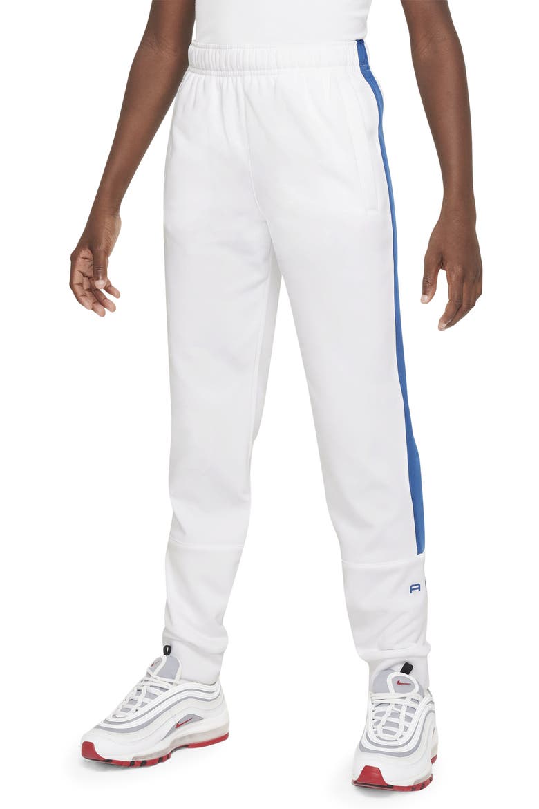 Kids' Air Side Stripe Joggers, Main, color, WHITE/ COURT BLUE