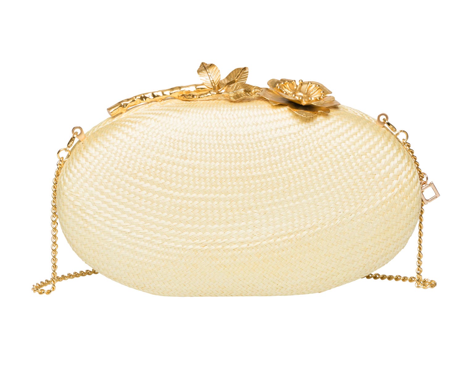 Rafe New York Joanna Oval Clutch, Alternate, color, Pale Yellow