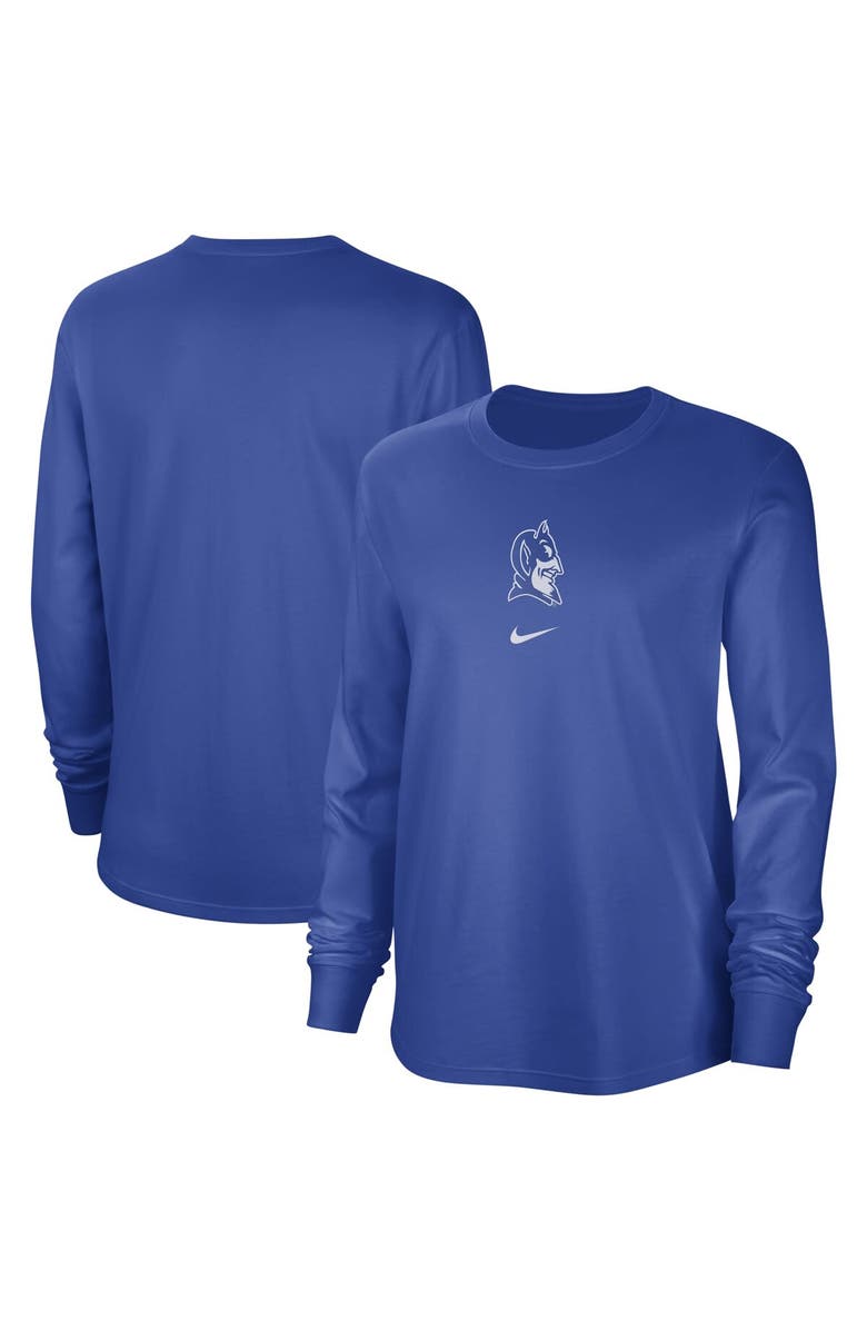 Nike Women's Nike Royal Duke Blue Devils Vintage Long Sleeve T-Shirt, Main, color,